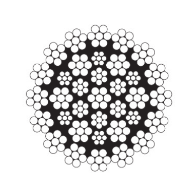 35×7 wire rope cross-section